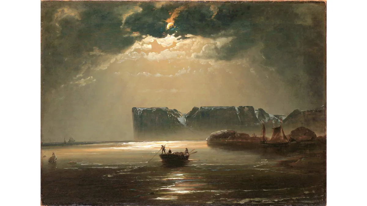 The North Cape by Moonlight - Peder Balke (1804-1887) Ayışığında Nordkapp