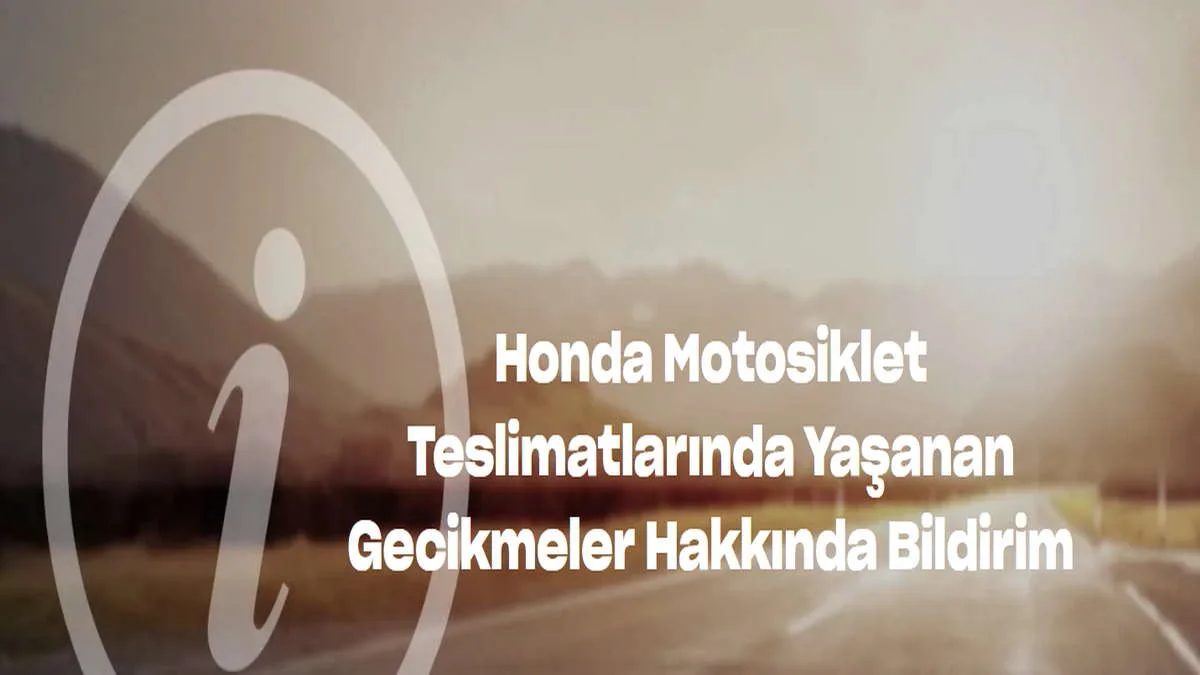 Honda teslimat